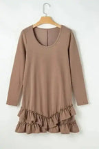 Mini Dresses Sassy Ruffle Mini Dress