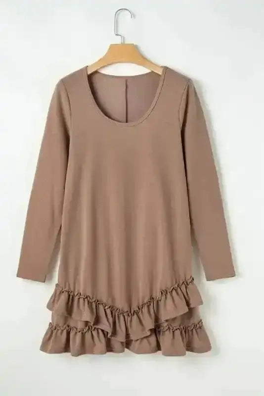 Mini Dresses Sassy Ruffle Mini Dress