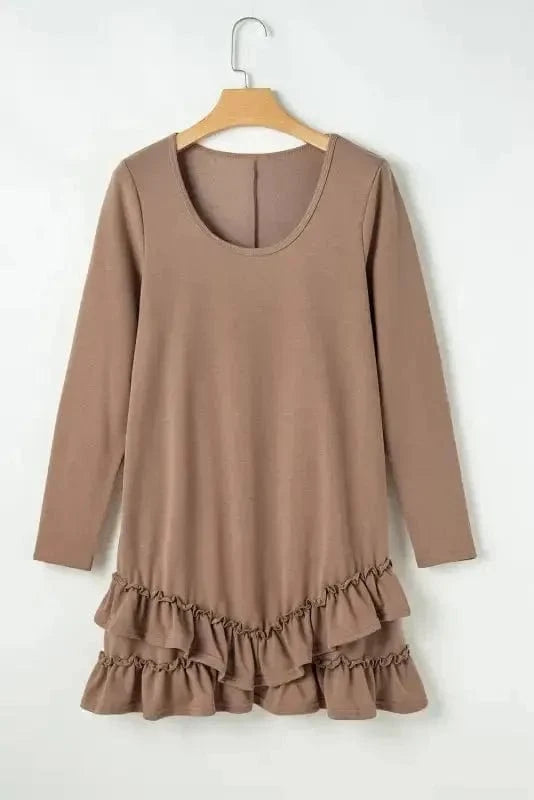 Mini Dresses Sassy Ruffle Mini Dress
