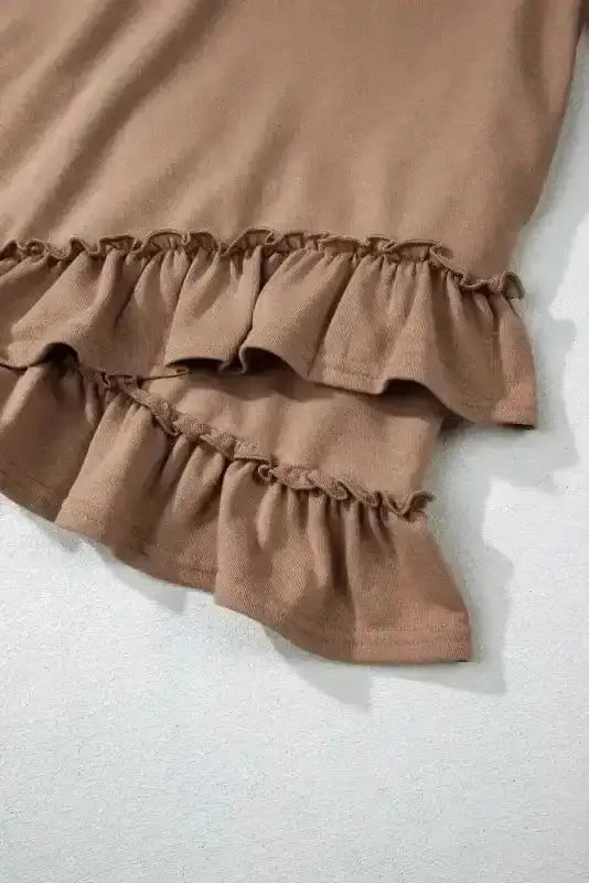 Mini Dresses Sassy Ruffle Mini Dress