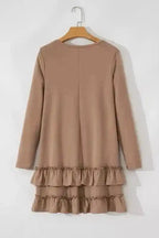 Mini Dresses Sassy Ruffle Mini Dress