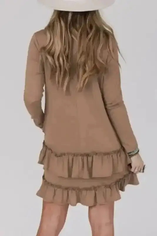 Mini Dresses Sassy Ruffle Mini Dress