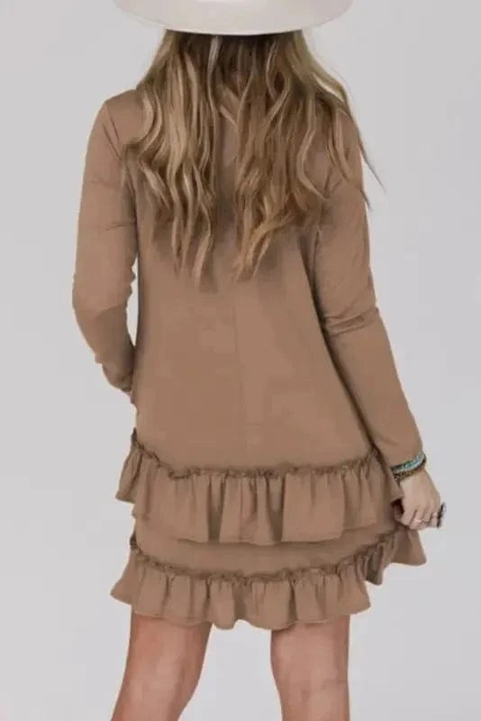 Mini Dresses Sassy Ruffle Mini Dress