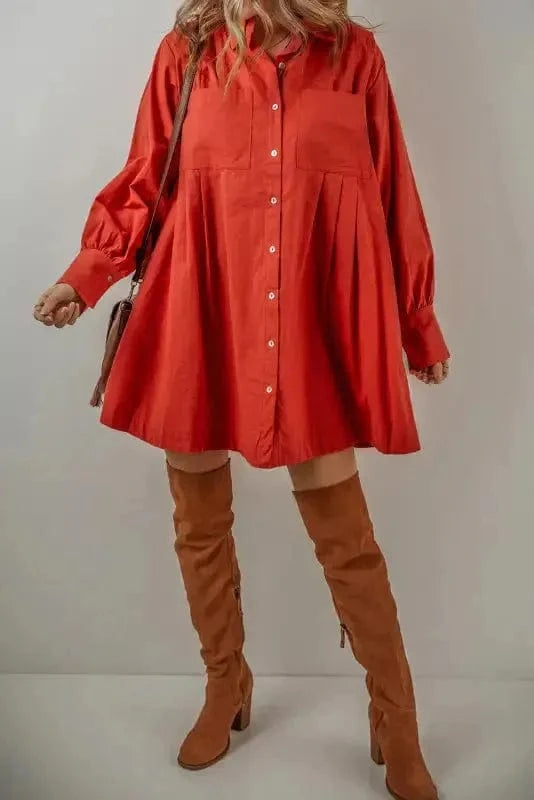 Mini Dresses Scarlet Pleat Perfection Mini Dress