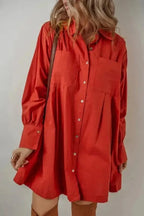 Mini Dresses Scarlet Pleat Perfection Mini Dress