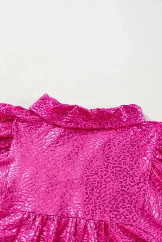 Mini Dresses Scarlet Sheen Leopard Babydoll Dress