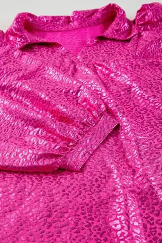 Mini Dresses Scarlet Sheen Leopard Babydoll Dress