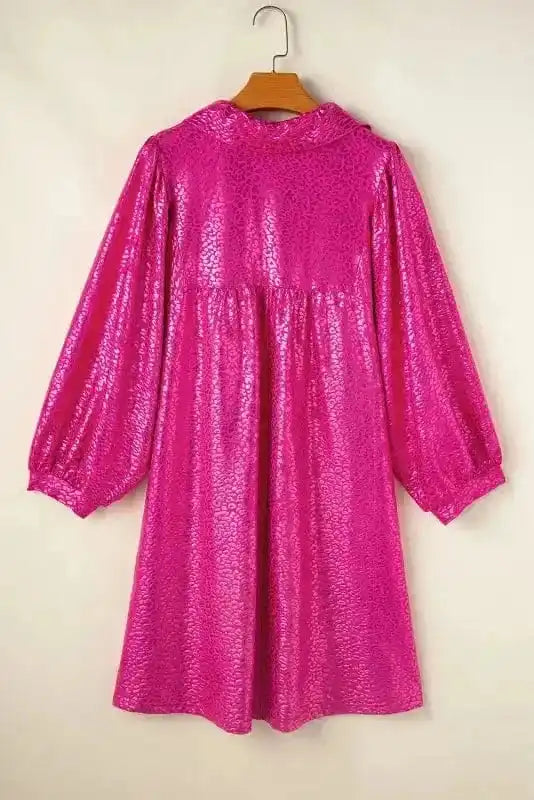 Mini Dresses Scarlet Sheen Leopard Babydoll Dress