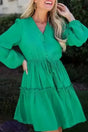 Mini Dresses Sea Green / S / 85%Lyocell+15%Polyamide Breezy Belle Shift Dress