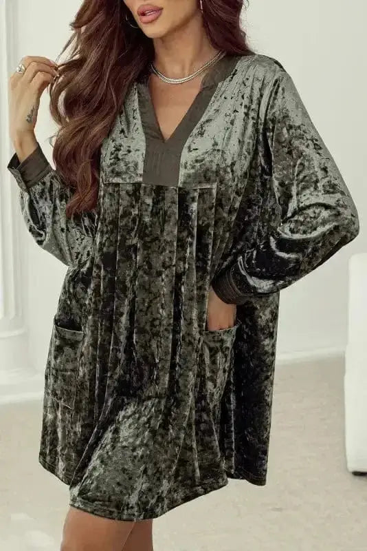 Mini Dresses Serenity Velvet Dress