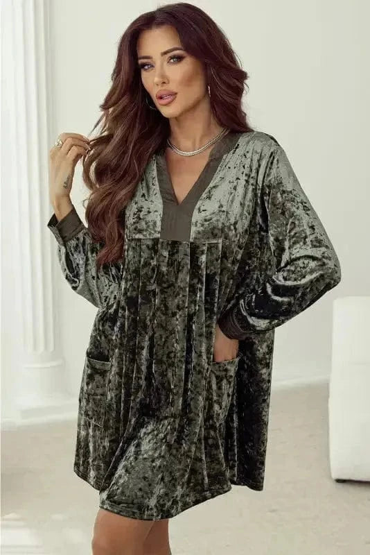 Mini Dresses Serenity Velvet Dress