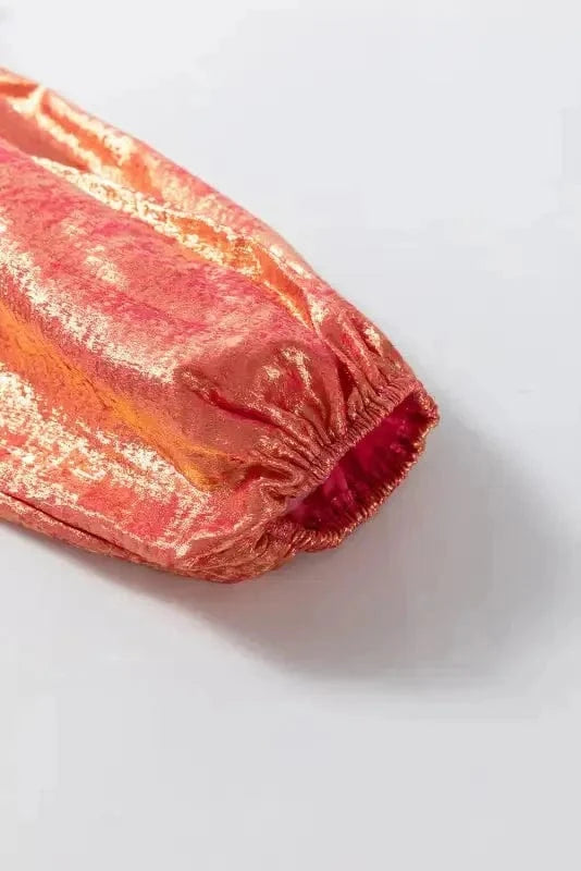 Mini Dresses Shimmer Chic Mini Shirt Dress