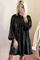 Mini Dresses Shimmer Chic Mini Shirt Dress