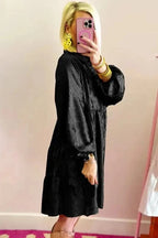 Mini Dresses Shimmer Chic Mini Shirt Dress