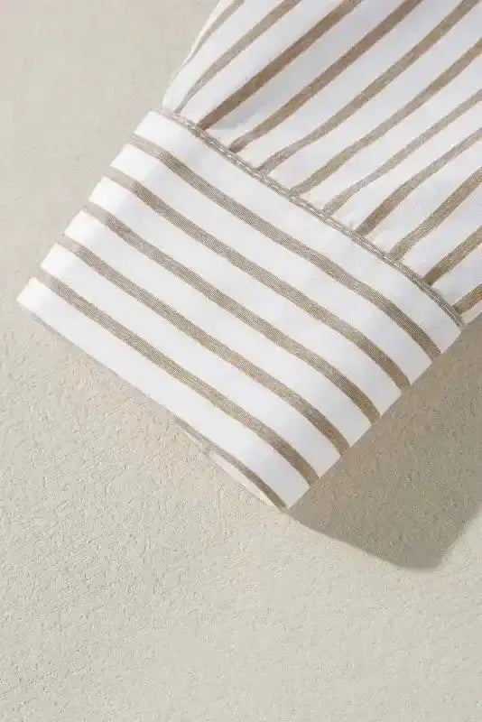Mini Dresses Striped Mini Shirt Dress