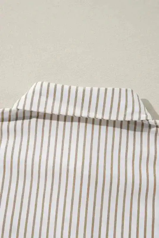 Mini Dresses Striped Mini Shirt Dress