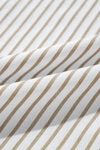 Mini Dresses Striped Mini Shirt Dress