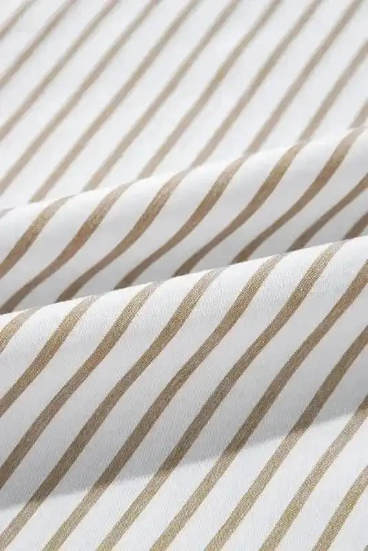 Mini Dresses Striped Mini Shirt Dress