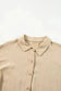 Mini Dresses Tan Chic Puff-Sleeve Pleated Mini Dress