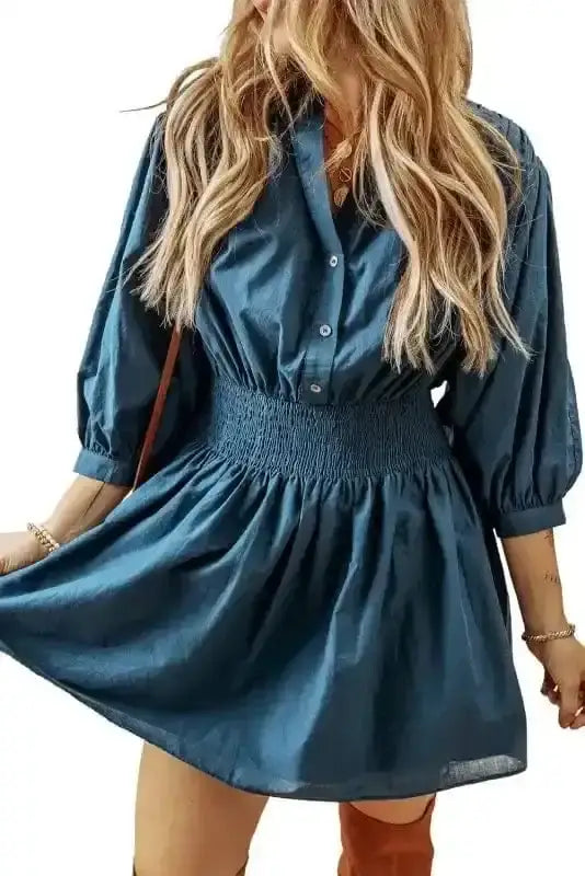 Mini Dresses Urban Chic Shirred Dress