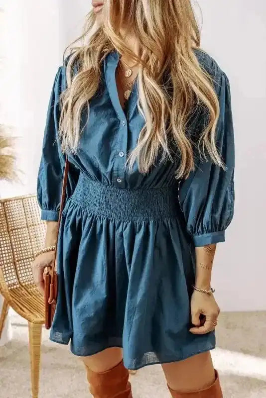 Mini Dresses Urban Chic Shirred Dress