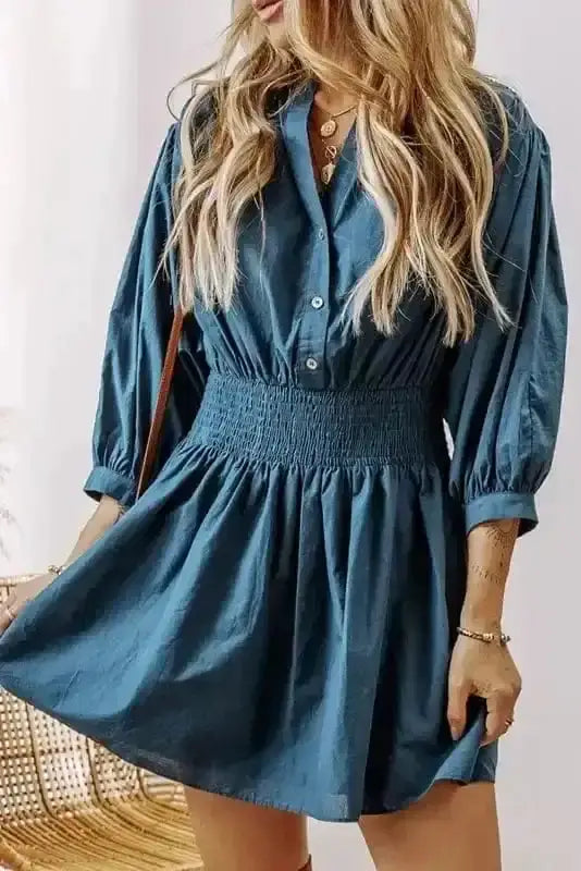 Mini Dresses Urban Chic Shirred Dress