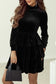 Mini Dresses Velvet Cascade Cocktail Dress