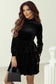 Mini Dresses Velvet Cascade Cocktail Dress