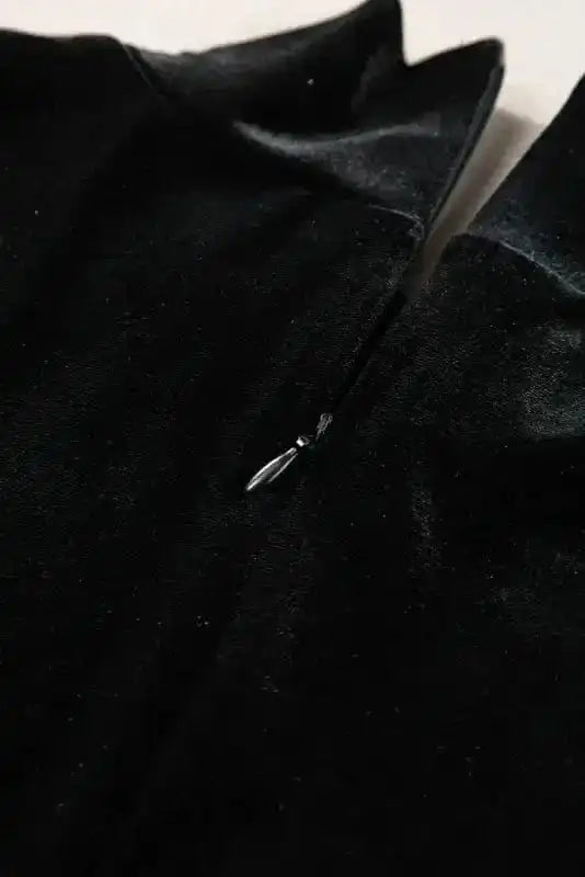 Mini Dresses Velvet Cascade Cocktail Dress