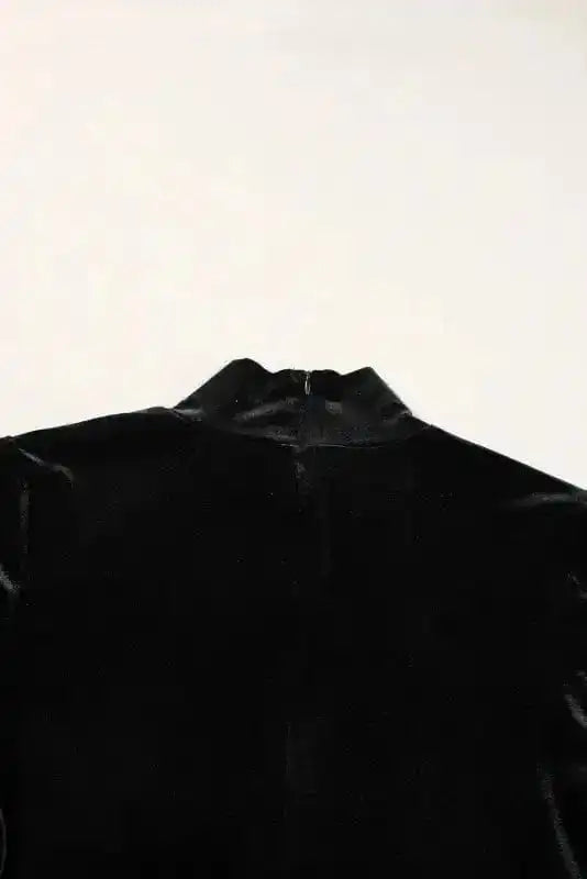 Mini Dresses Velvet Cascade Cocktail Dress