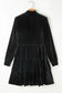 Mini Dresses Velvet Cascade Cocktail Dress