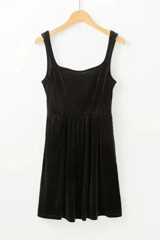 Mini Dresses Velvet Twilight Sleeveless Dress