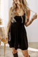 Mini Dresses Velvet Twilight Sleeveless Dress
