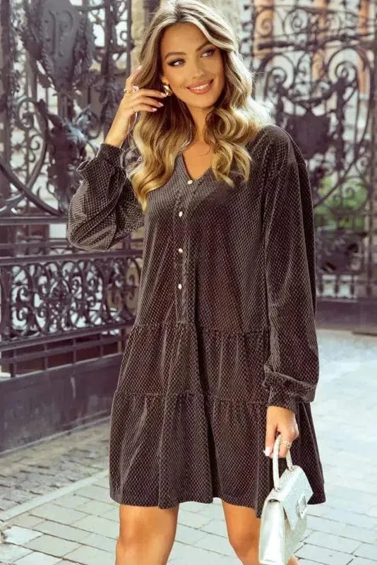 Mini Dresses Velvet Visions Shift Dress