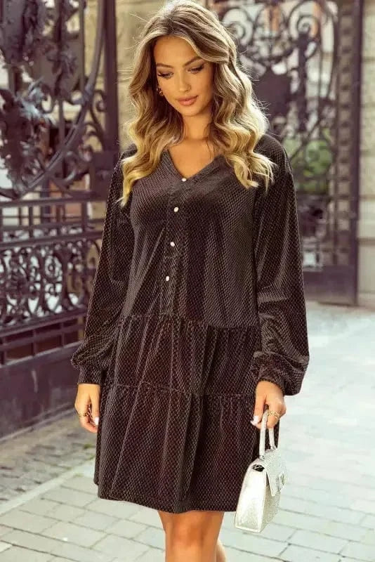 Mini Dresses Velvet Visions Shift Dress