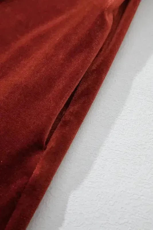 Mini Dresses Velvet Vogue Puff Mini Dress