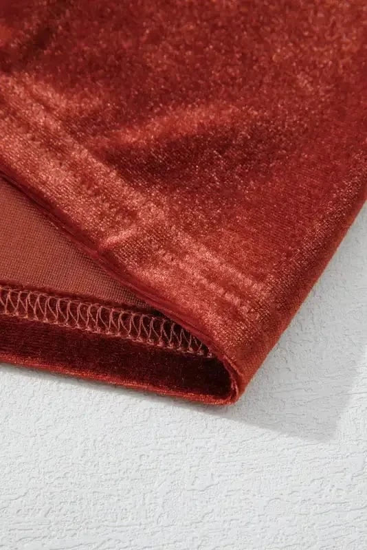 Mini Dresses Velvet Vogue Puff Mini Dress