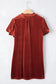 Mini Dresses Velvet Vogue Puff Mini Dress