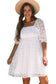 Mini Dresses White Lace Empire Mini Dress
