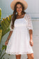 Mini Dresses White Lace Empire Mini Dress