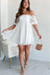Mini Dresses White Lace Empire Mini Dress