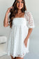 Mini Dresses White Lace Empire Mini Dress
