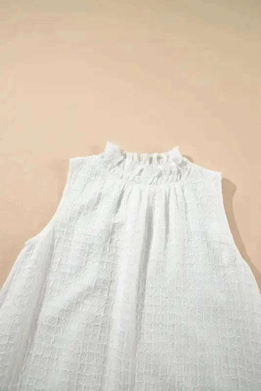 Mini Dresses White Whisper Ruffled Mini Dress