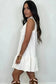 Mini Dresses White Whisper Ruffled Mini Dress