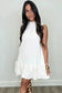 Mini Dresses White Whisper Ruffled Mini Dress