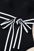 One Piece Swimsuit Belted One-Piece Swimsuit