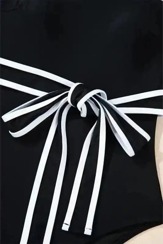 One Piece Swimsuit Belted One-Piece Swimsuit