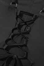 One Piece Swimsuit Black CrissCross Chic Swimsuit