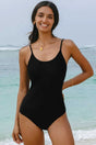 One Piece Swimsuit Black / S / 82%Polyamide+18%Elastane Open Back One-Piece Swimsuit