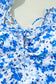 One Piece Swimsuit Boho Floral One-Piece Swimsuit - Ruffled Straps
